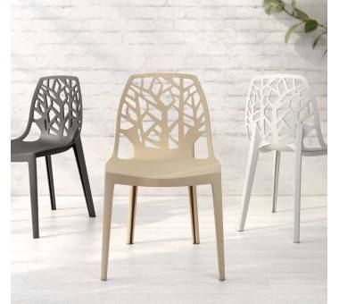 Silla apilable de polipropileno Praga modelo 1080