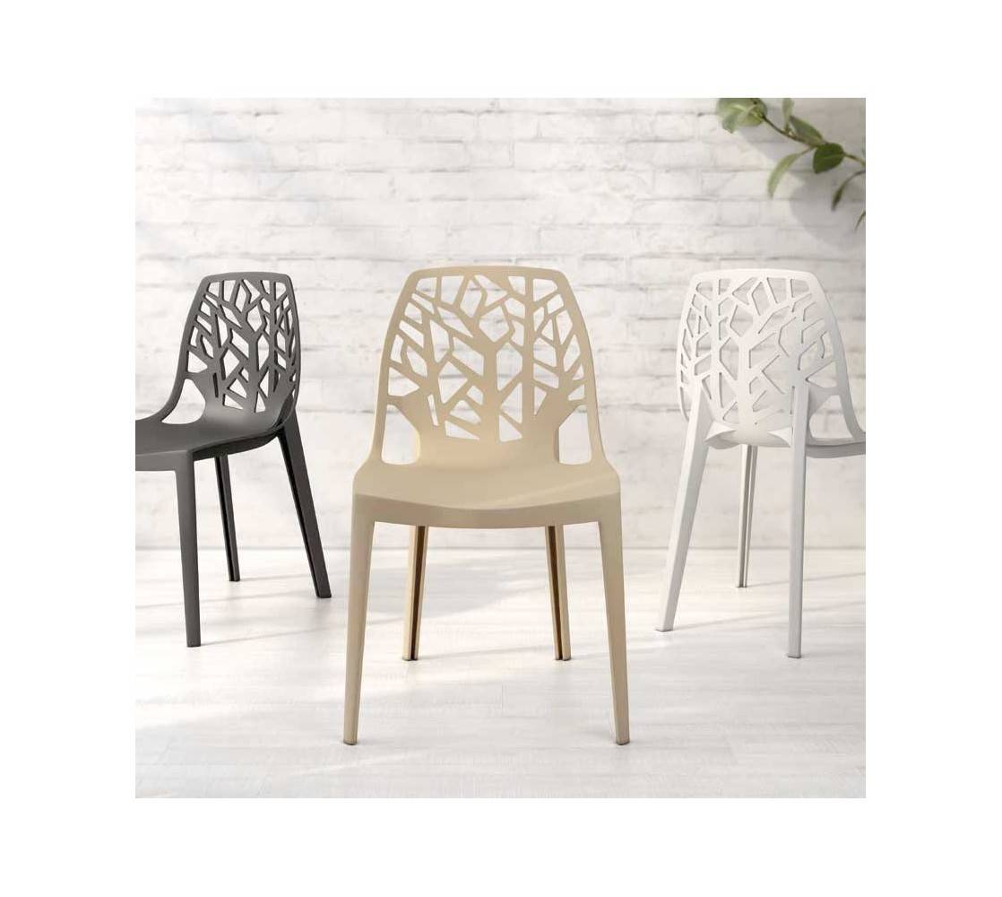 Silla apilable de polipropileno Praga modelo 1080
