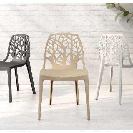 Silla apilable de polipropileno Praga modelo 1080