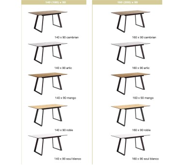 Mesa extensible rectangular...