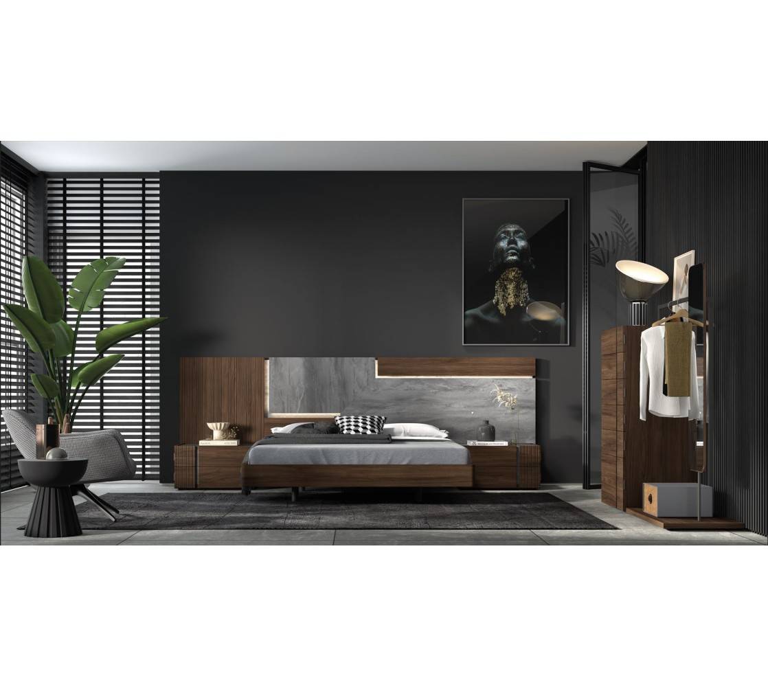 Conjunto cabezal y dos mesitas modelo Cosmo 087