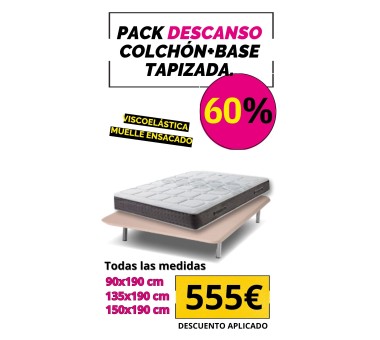 PACK base tapizada 3D con...