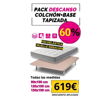 PACK base tapizada 3D con...