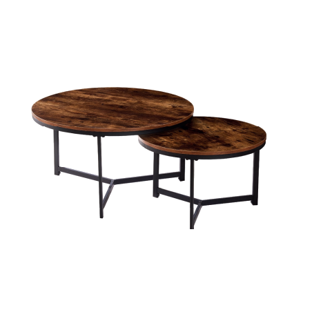 Mesas auxiliares redondas Meteoro fondo blanco