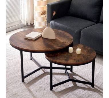 Mesas auxiliares redondas Meteoro fondo blanco