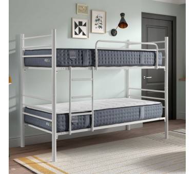 Bianca Nostrum Bunk Bed: Space-Saving & Convertible Solution: Safe Metal Bunk Beds for Kids