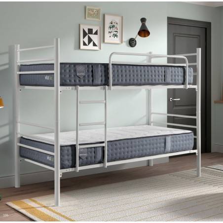 Bianca Nostrum Bunk Bed: Space-Saving & Convertible Solution: Safe Metal Bunk Beds for Kids