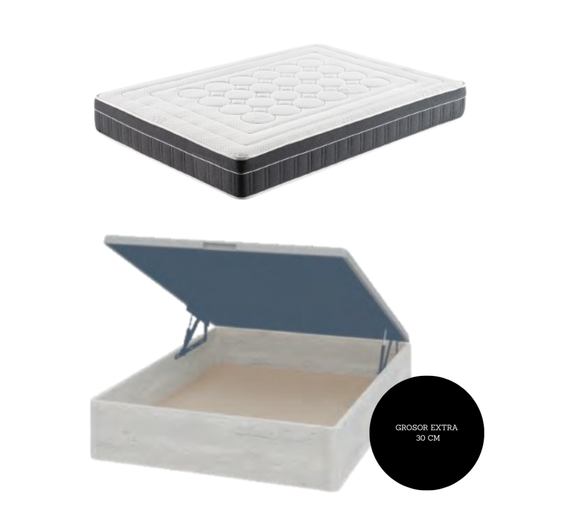 Pack Texas: Colchón Texas + Canapé Gran Capacidad (30 cm)