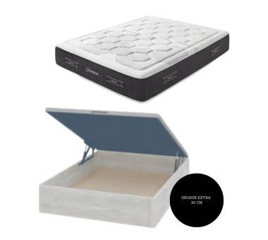 Pack Titanium Plus: Muelles ensacados y 4 cm de visco. ENTREGA INMEDIATA (Salvo rotura de stocks)