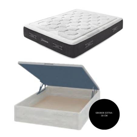 Pack Titanium Plus: Muelles ensacados y 4 cm de visco. ENTREGA INMEDIATA (Salvo rotura de stocks)